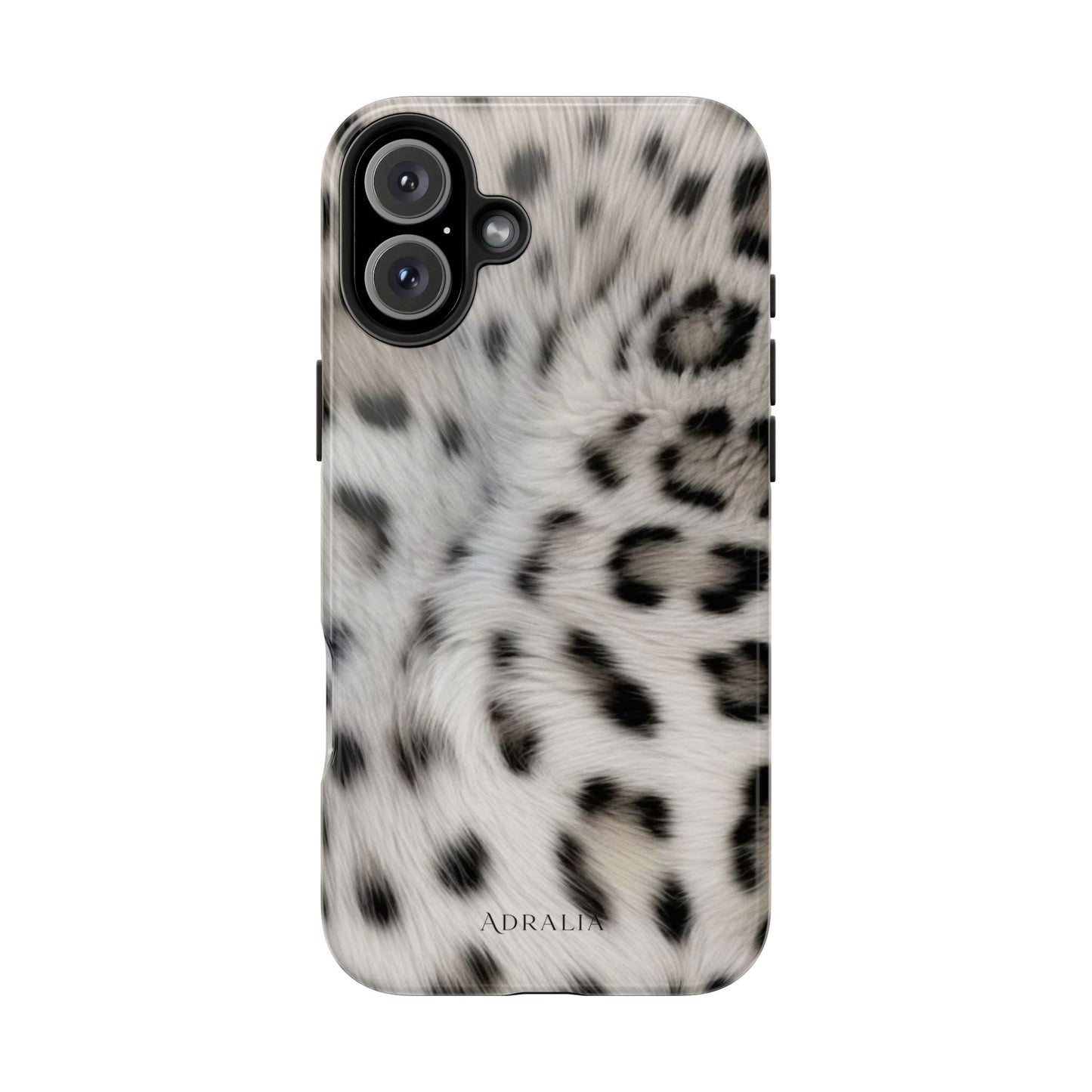 Leopard Fur Tough Phone Case — White Snow Cheetah Protective Cover