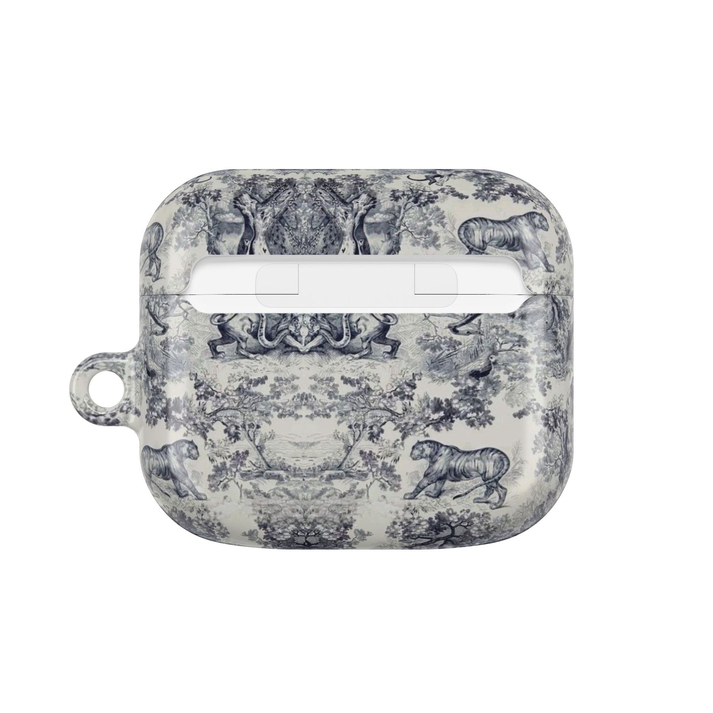 Vintage Toile AirPod Case — Classic Grey Pattern Protective Cover