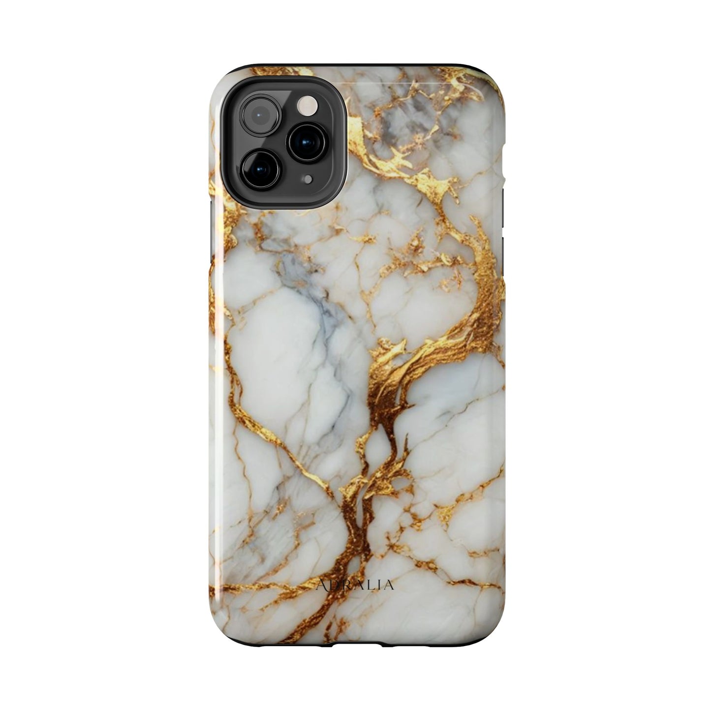 Gold Veined Marble Tough Phone Case — Luxury Protective Phone Case