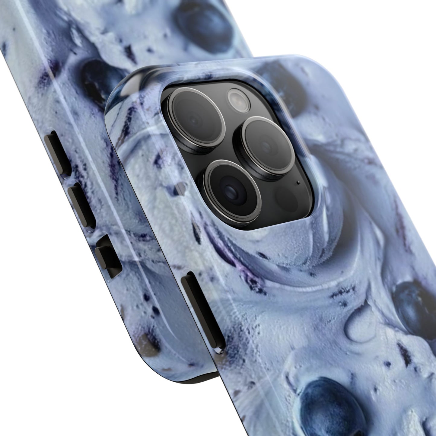 Blueberry Swirl Tough Phone Case — Protective Artistic Fruit Pattern