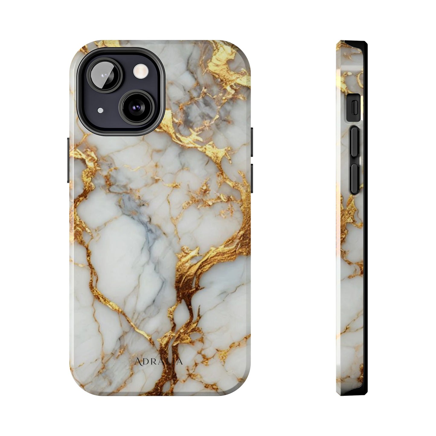 Gold Veined Marble Tough Phone Case — Luxury Protective Phone Case