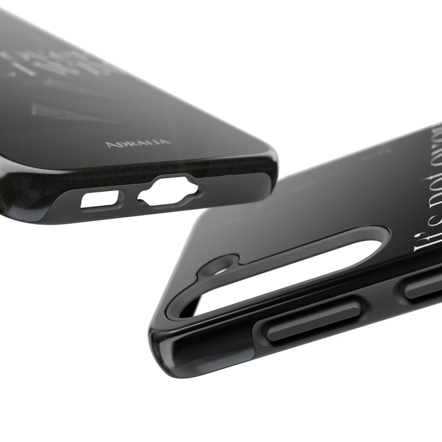 It's Not Over Until I Win Tough Phone Case — Motivational Black Protective Cover