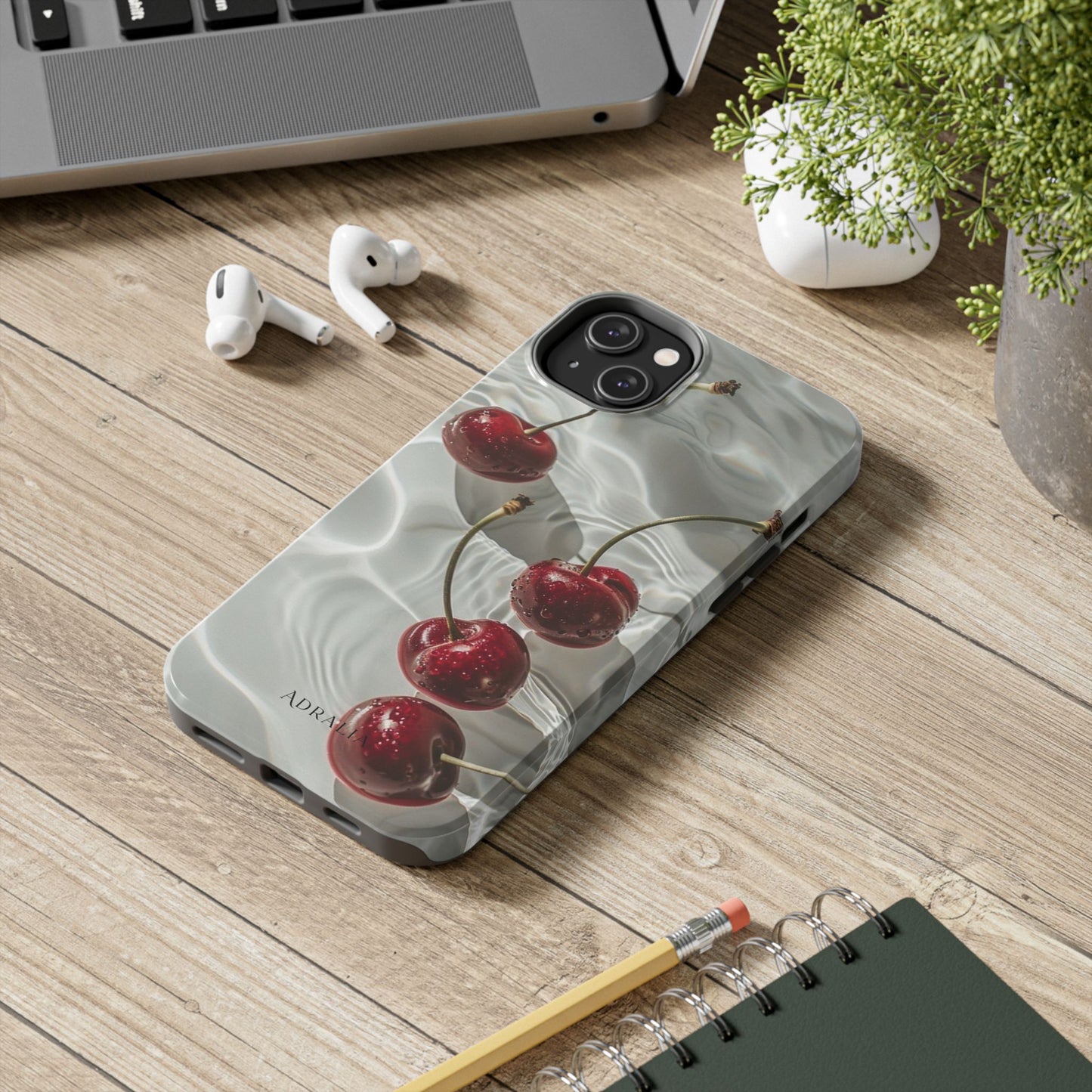 Cherry Water Reflection Tough Phone Case