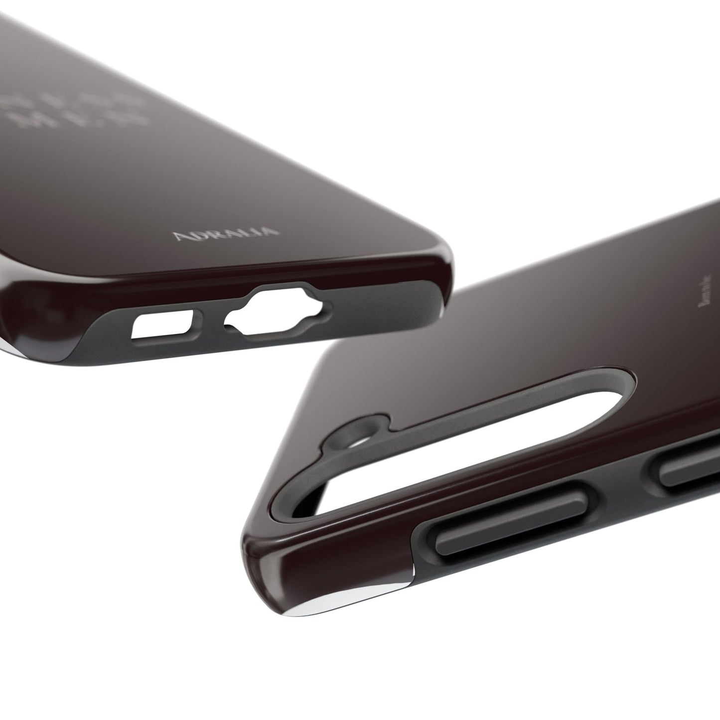 Business Women Tough Phone Case — Empowering Burgundy Protective Phone Cover