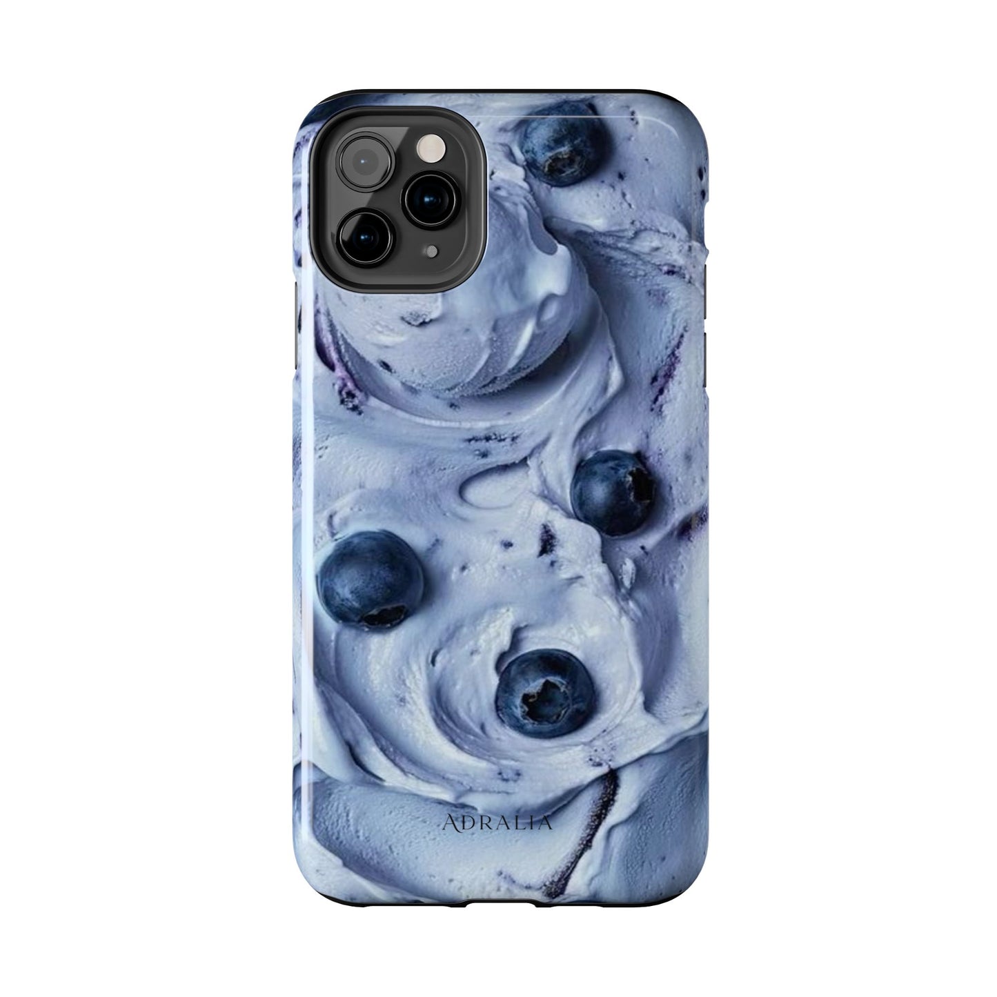 Blueberry Swirl Tough Phone Case — Protective Artistic Fruit Pattern