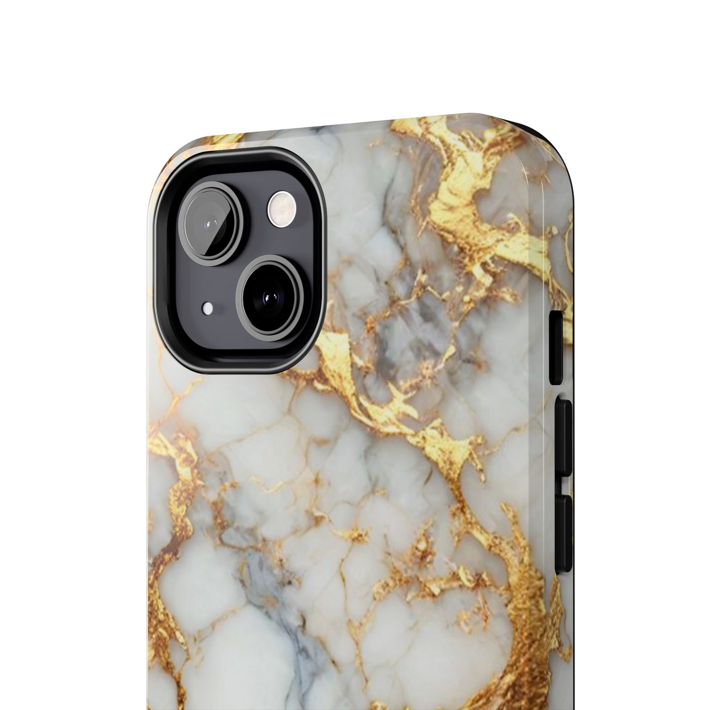 Gold Veined Marble Tough Phone Case — Luxury Protective Phone Case