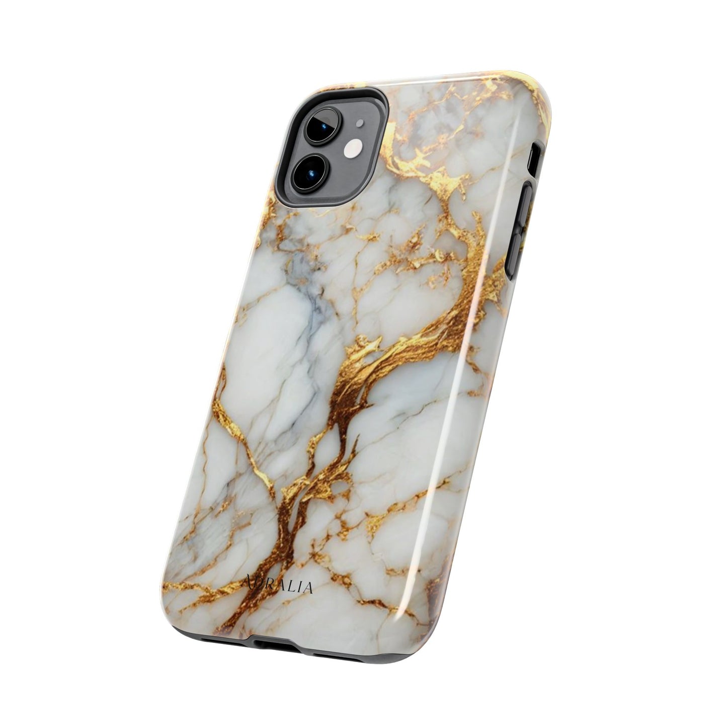 Gold Veined Marble Tough Phone Case — Luxury Protective Phone Case