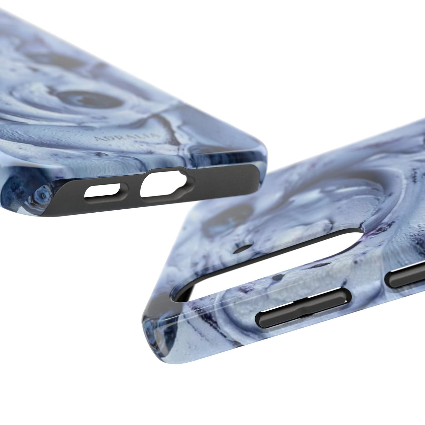 Blueberry Swirl Tough Phone Case — Protective Artistic Fruit Pattern