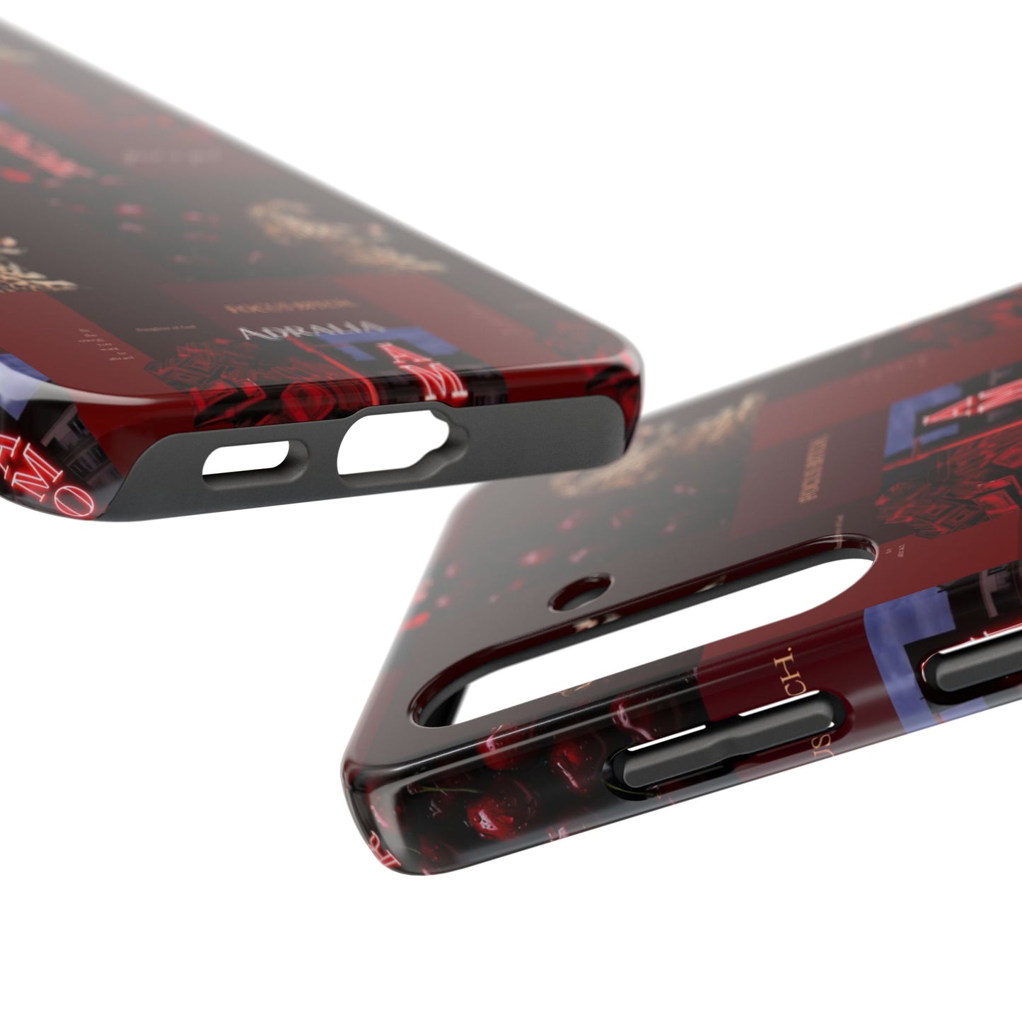 Tough Phone Case — Amour Red Leopard Graphic Protective Cover