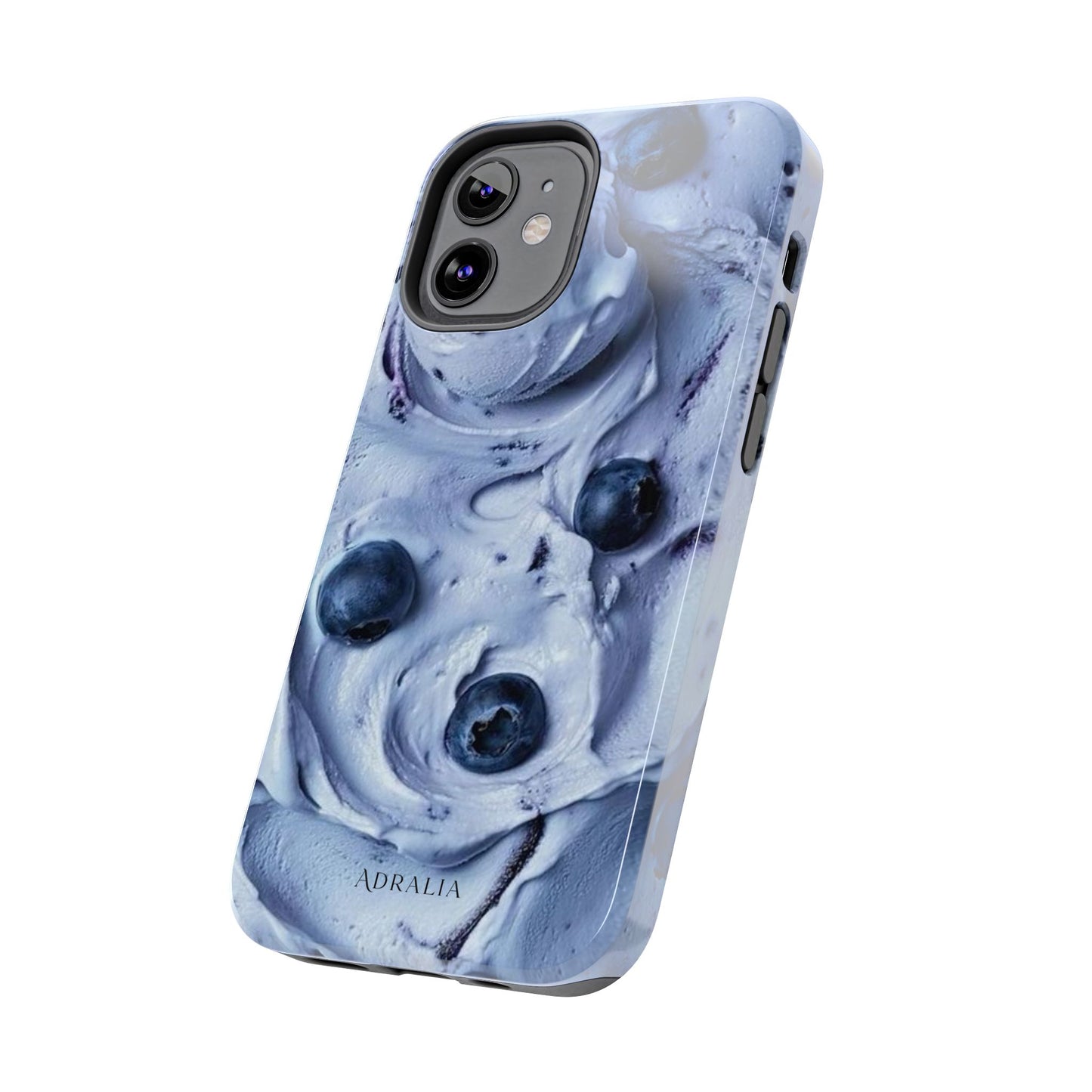 Blueberry Swirl Tough Phone Case — Protective Artistic Fruit Pattern