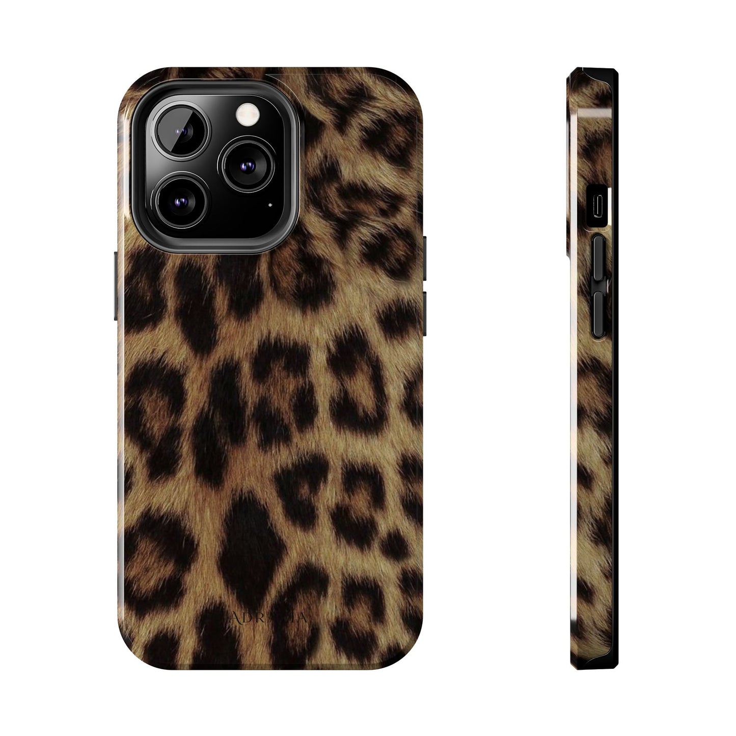 Leopard Print Tough Phone Case — Durable Animal-Print Protective Cover