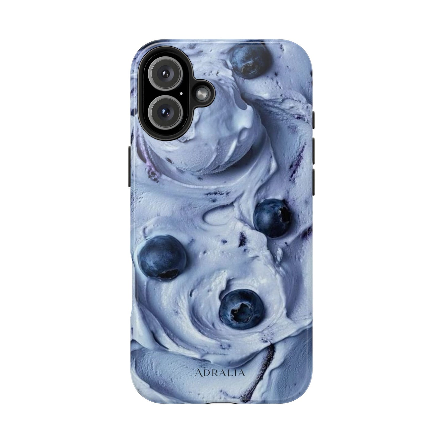 Blueberry Swirl Tough Phone Case — Protective Artistic Fruit Pattern