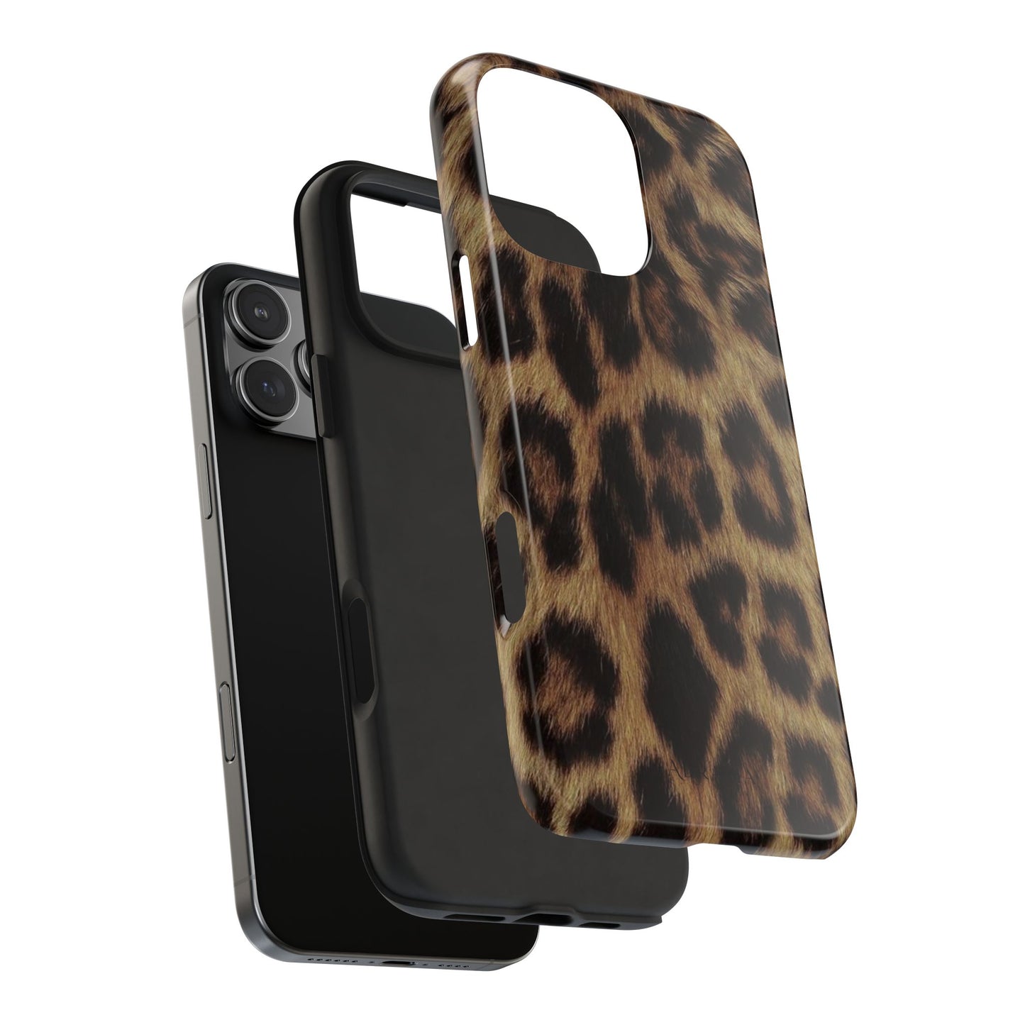 Leopard Print Tough Phone Case — Durable Animal-Print Protective Cover