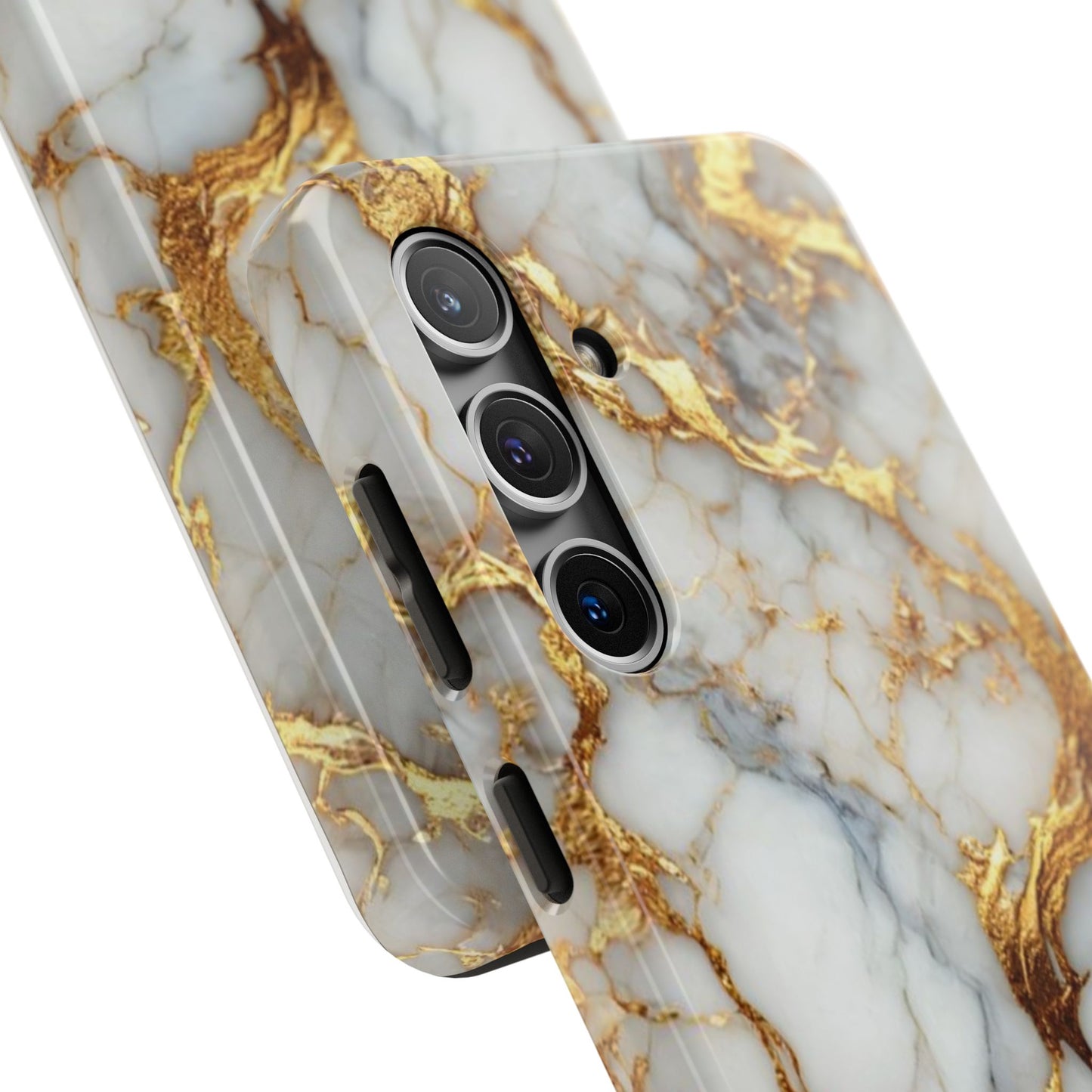 Gold Veined Marble Tough Phone Case — Luxury Protective Phone Case