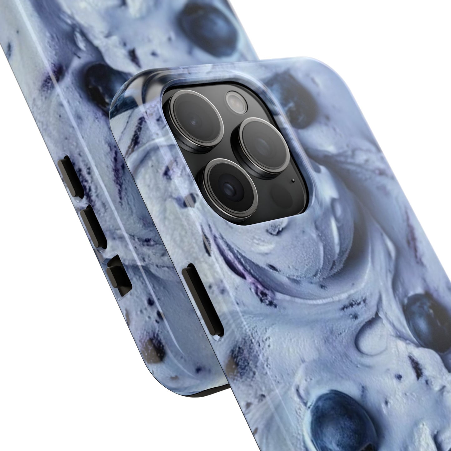 Blueberry Swirl Tough Phone Case — Protective Artistic Fruit Pattern