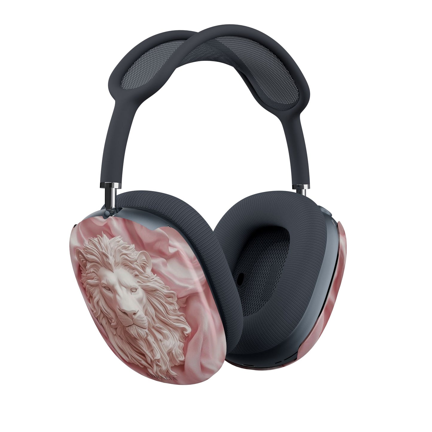 Lion Relief AirPods Max Shell Case — Pink Marble Headphone Covers