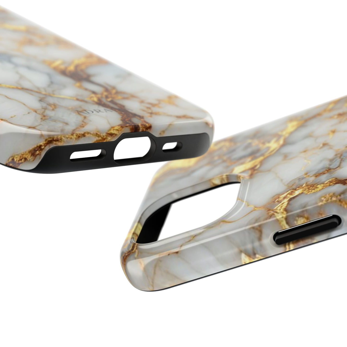 Gold Veined Marble Tough Phone Case — Luxury Protective Phone Case