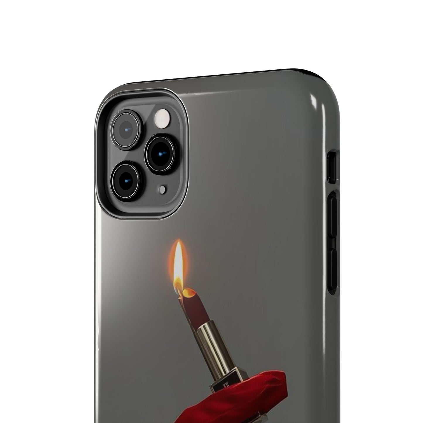 Red Glove Lighter Tough Phone Case — Dark Gothic Flame Protective Cover