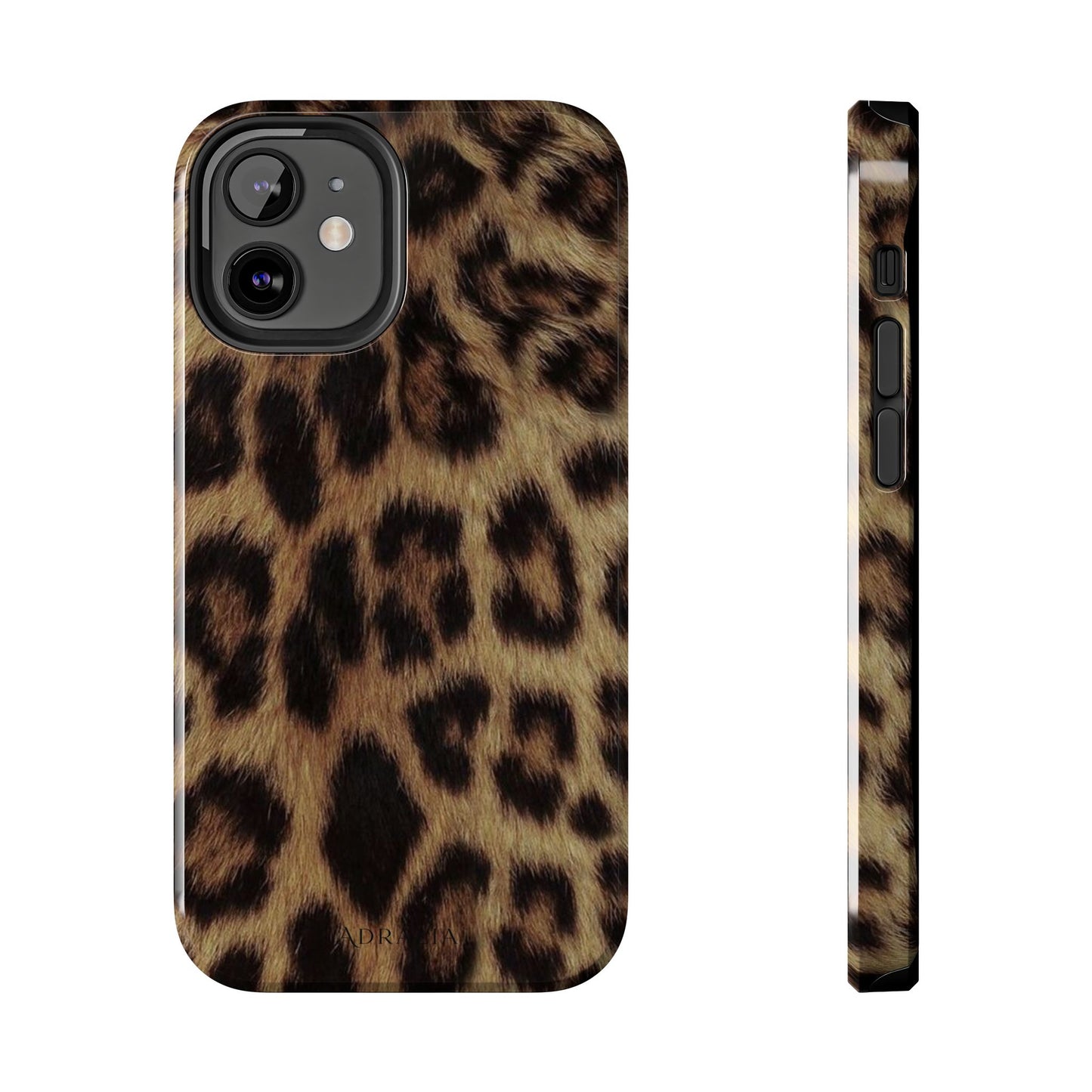 Leopard Print Tough Phone Case — Durable Animal-Print Protective Cover