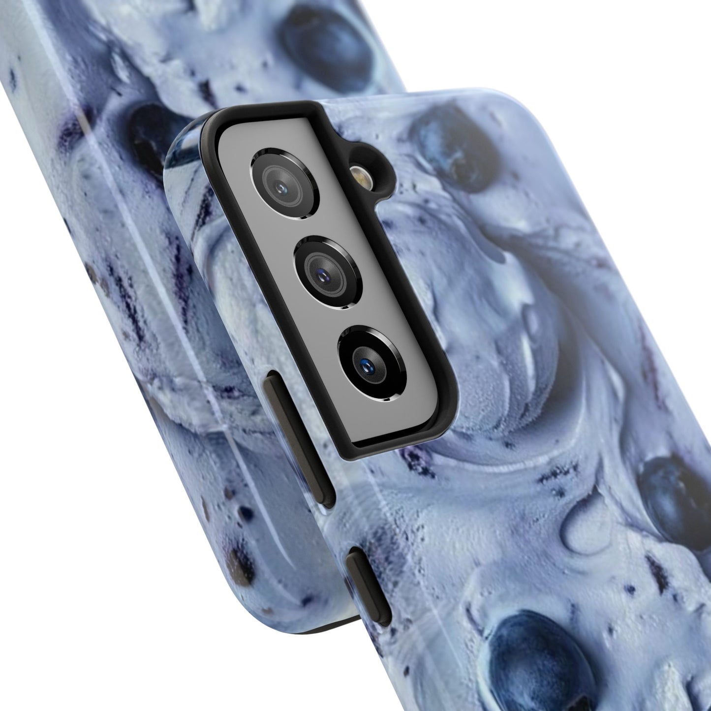 Blueberry Swirl Tough Phone Case — Protective Artistic Fruit Pattern