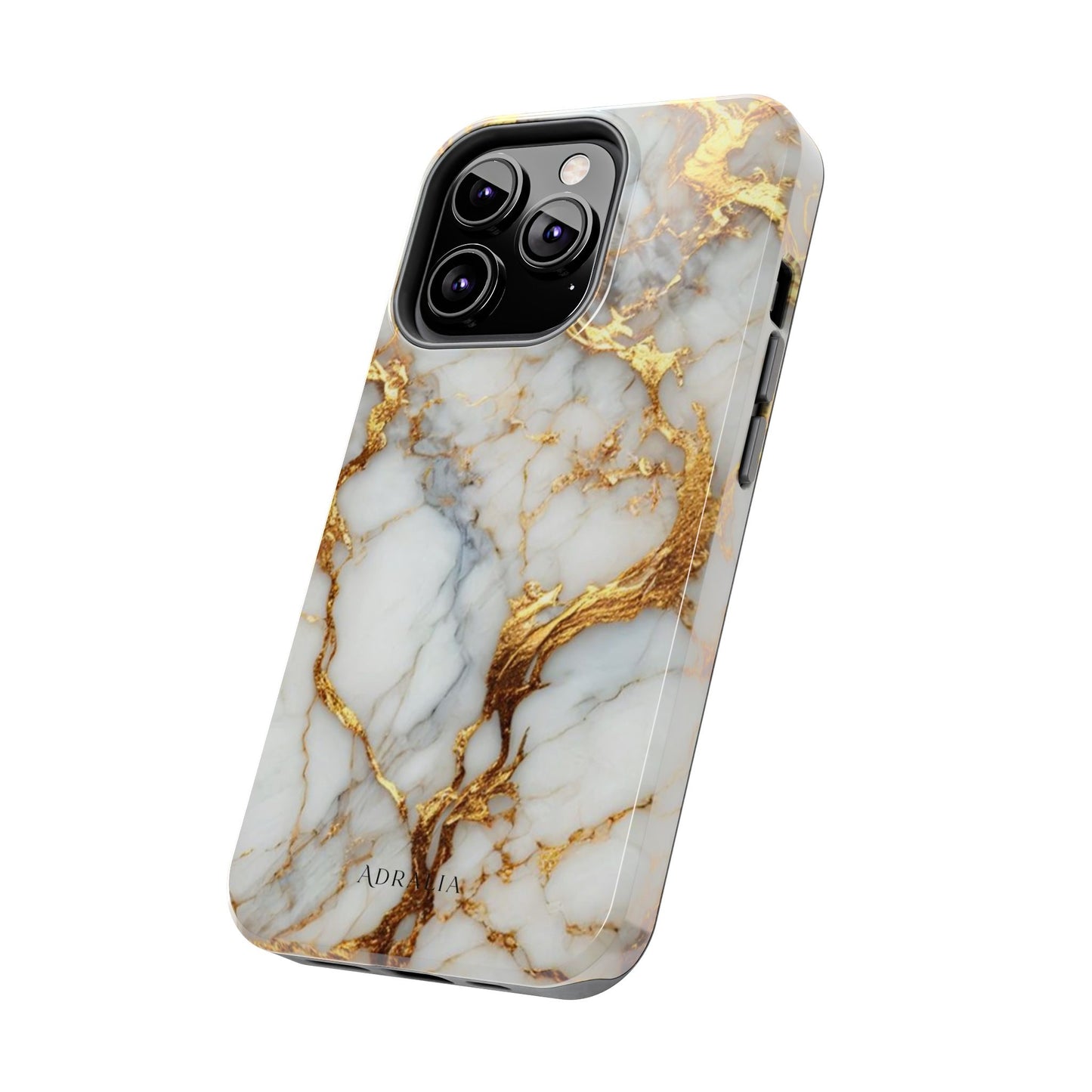 Gold Veined Marble Tough Phone Case — Luxury Protective Phone Case