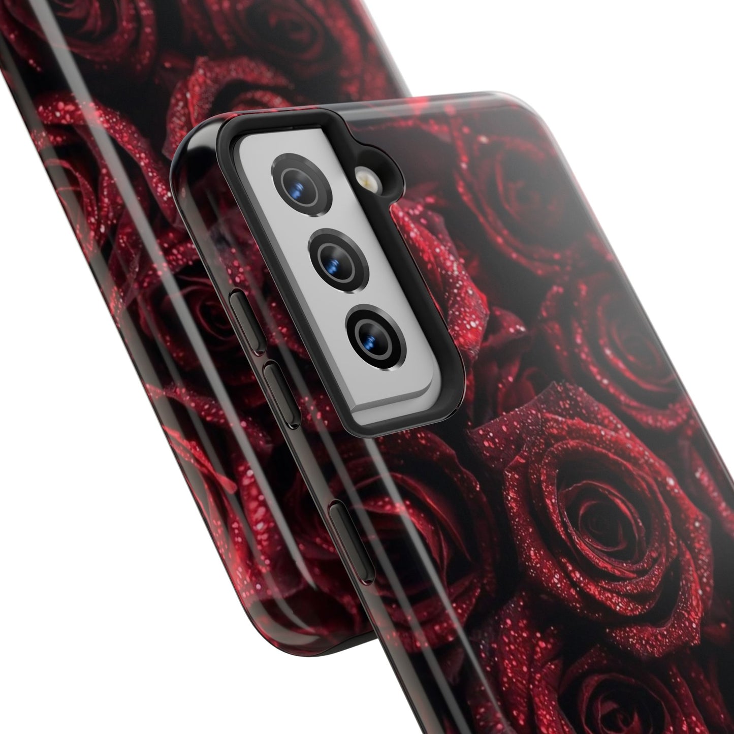 Red Velvet Roses Tough Phone Case — Protective Floral iPhone Case