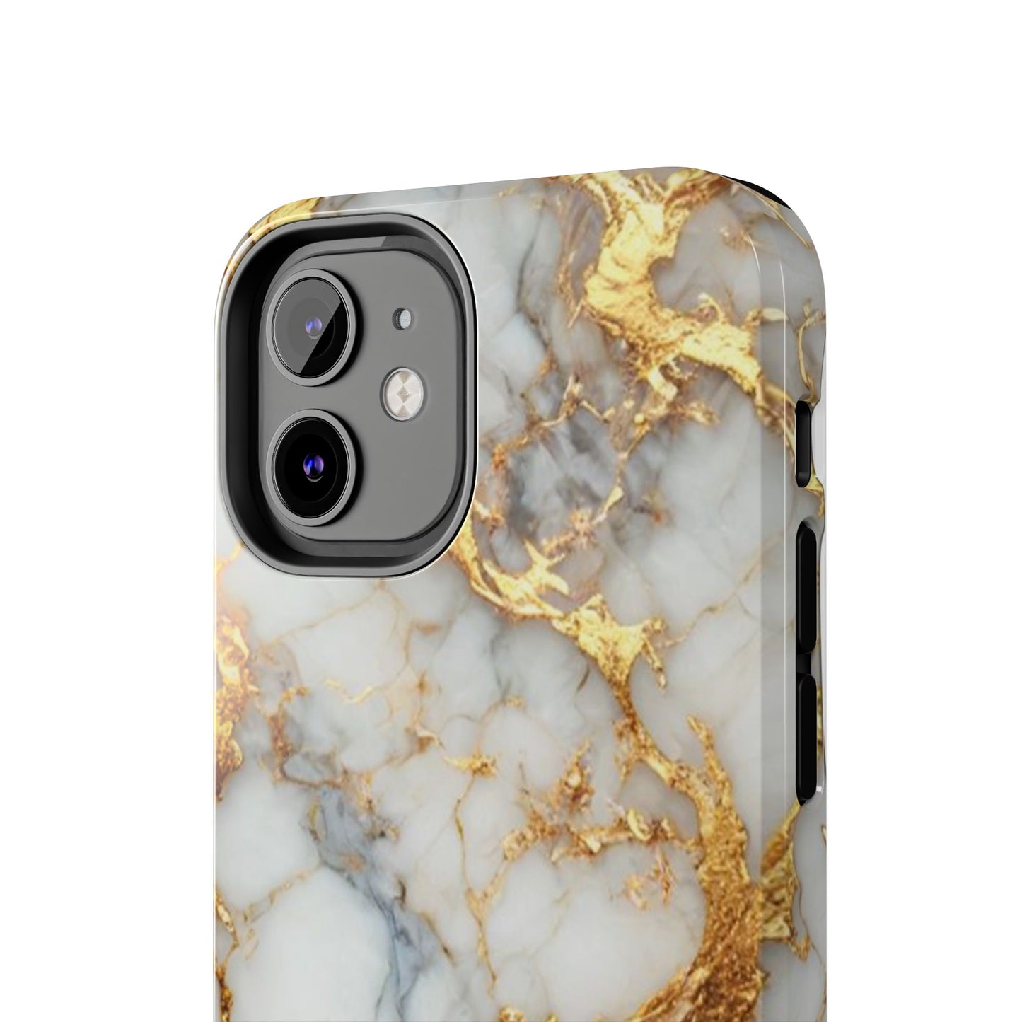 Gold Veined Marble Tough Phone Case — Luxury Protective Phone Case
