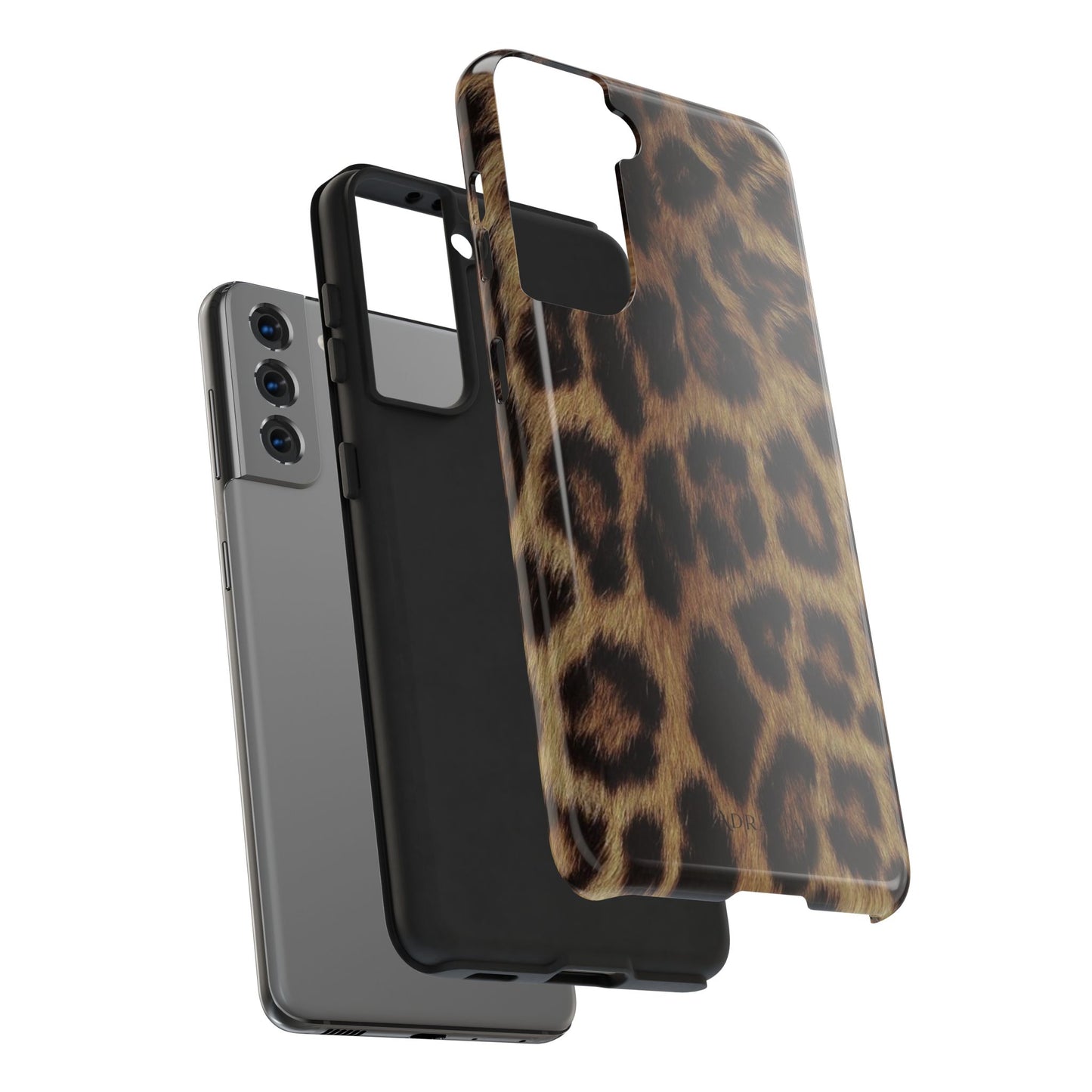 Leopard Print Tough Phone Case — Durable Animal-Print Protective Cover