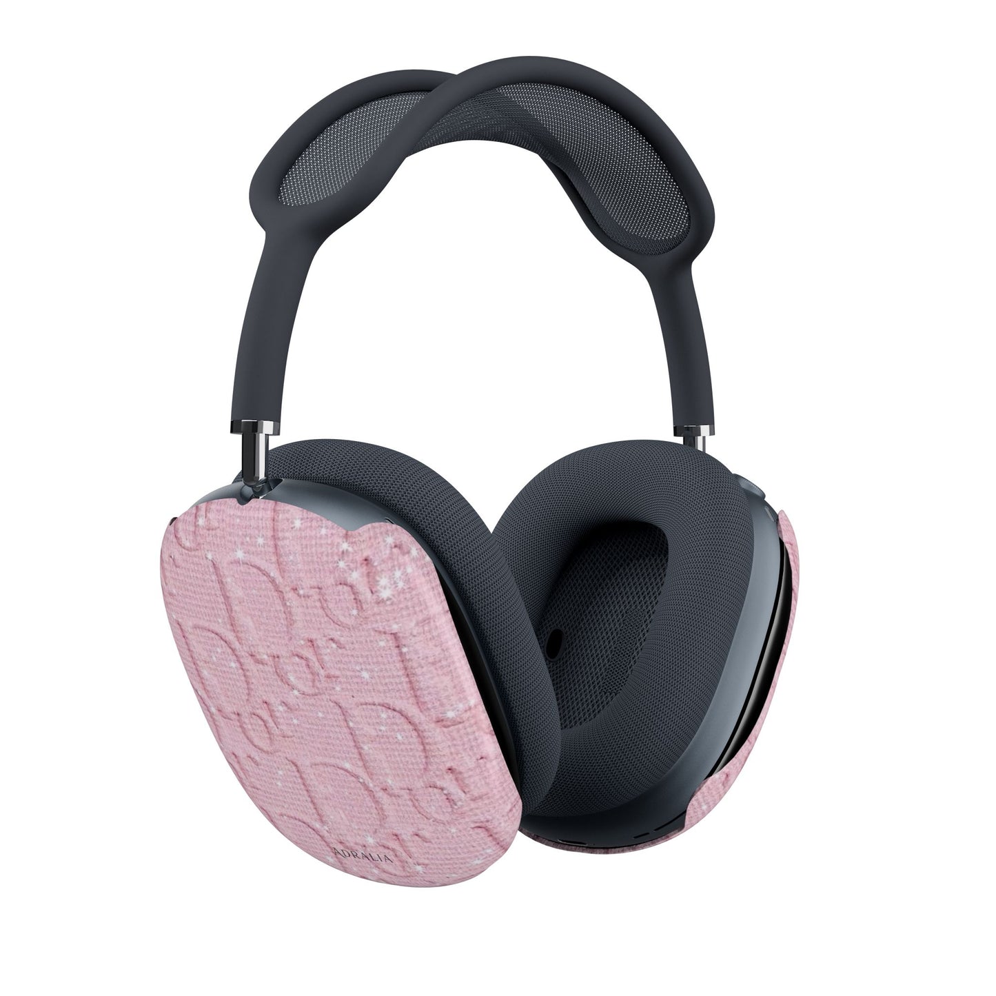 Pink Embossed Monogram AirPods Max Ear Cup Covers — Luxury Protective Shells