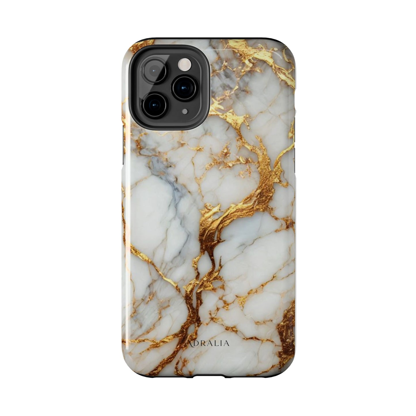 Gold Veined Marble Tough Phone Case — Luxury Protective Phone Case