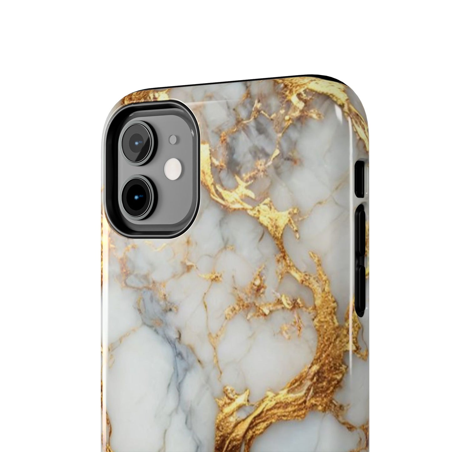 Gold Veined Marble Tough Phone Case — Luxury Protective Phone Case