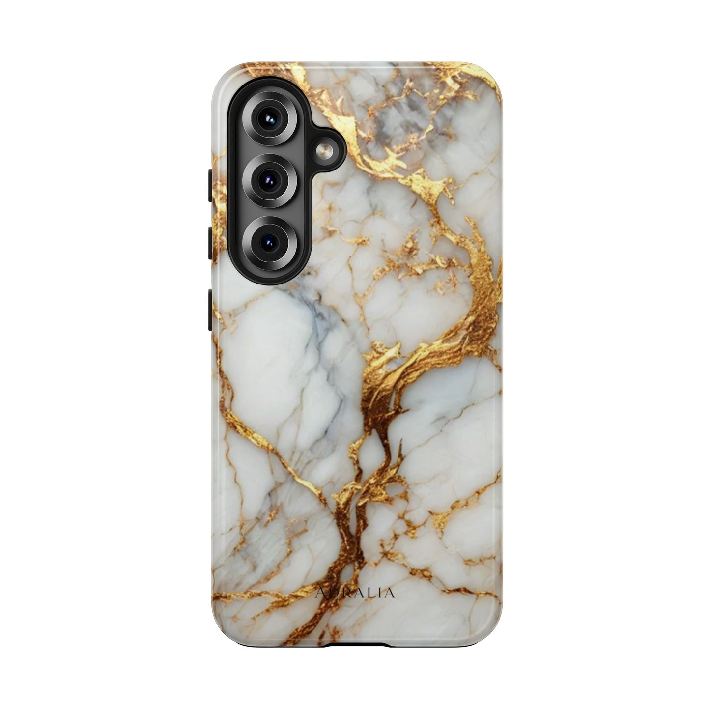 Gold Veined Marble Tough Phone Case — Luxury Protective Phone Case