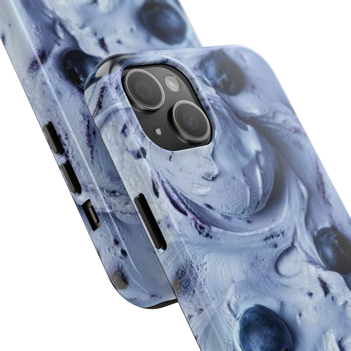 Blueberry Swirl Tough Phone Case — Protective Artistic Fruit Pattern