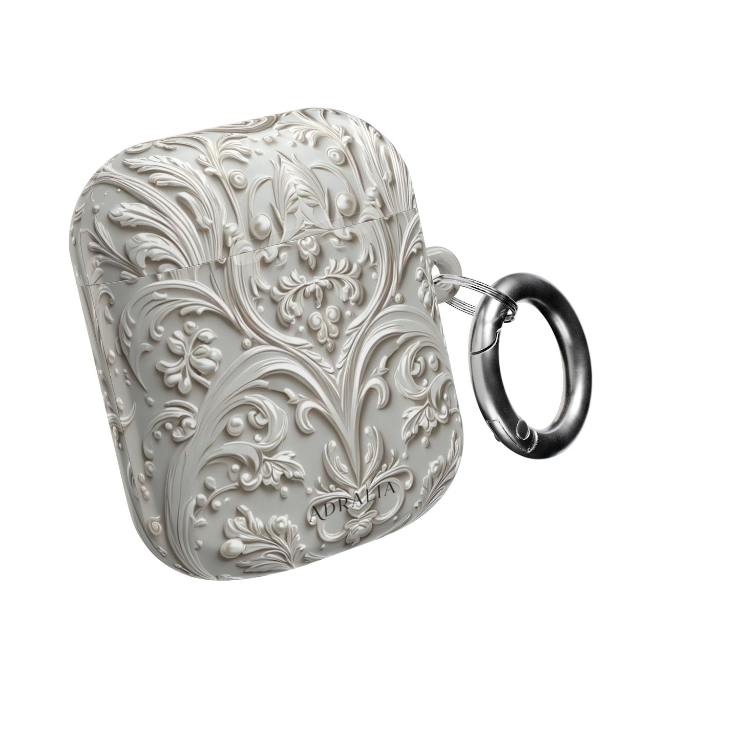 Damask Embossed AirPod Case — Vintage Ornate Protective Cover