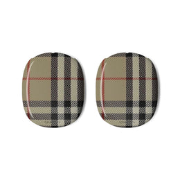Plaid AirPods Max Shell Case — Classic Beige Tartan Headphone Covers