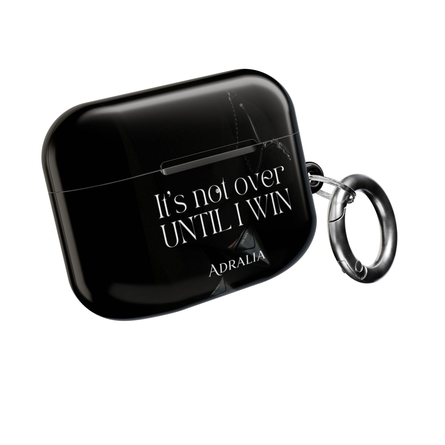 Motivational AirPod Case — "It's Not Over Until I Win" Inspirational Protective Cover