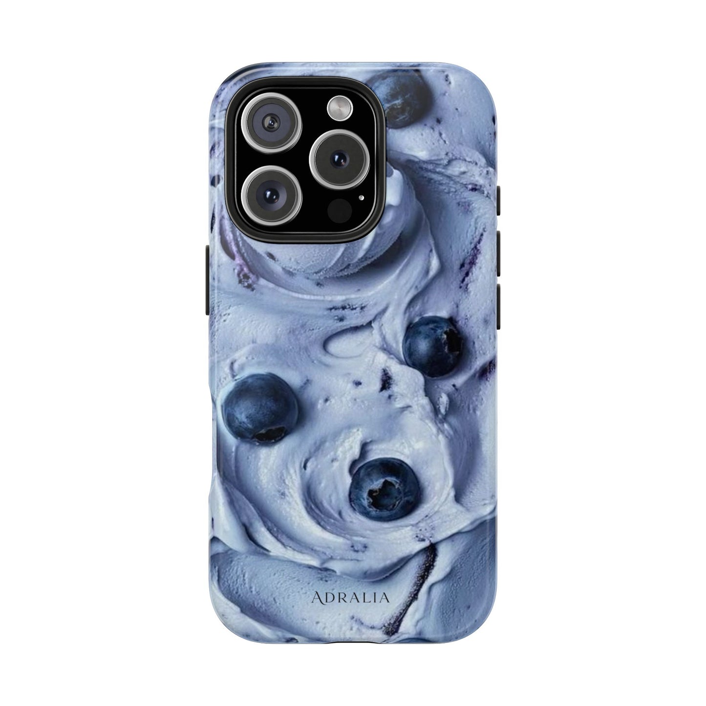 Blueberry Swirl Tough Phone Case — Protective Artistic Fruit Pattern