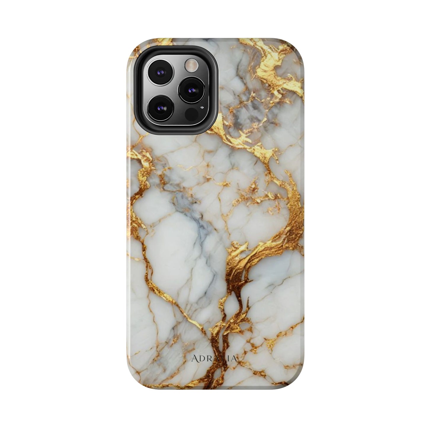 Gold Veined Marble Tough Phone Case — Luxury Protective Phone Case