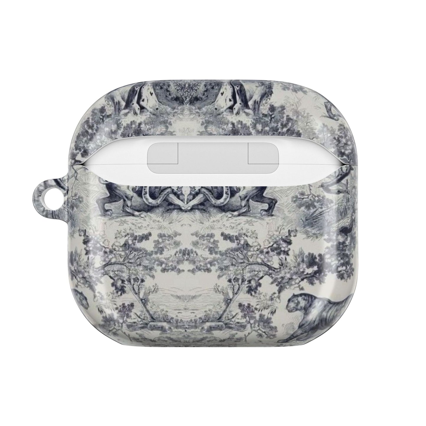 Vintage Toile AirPod Case — Classic Grey Pattern Protective Cover