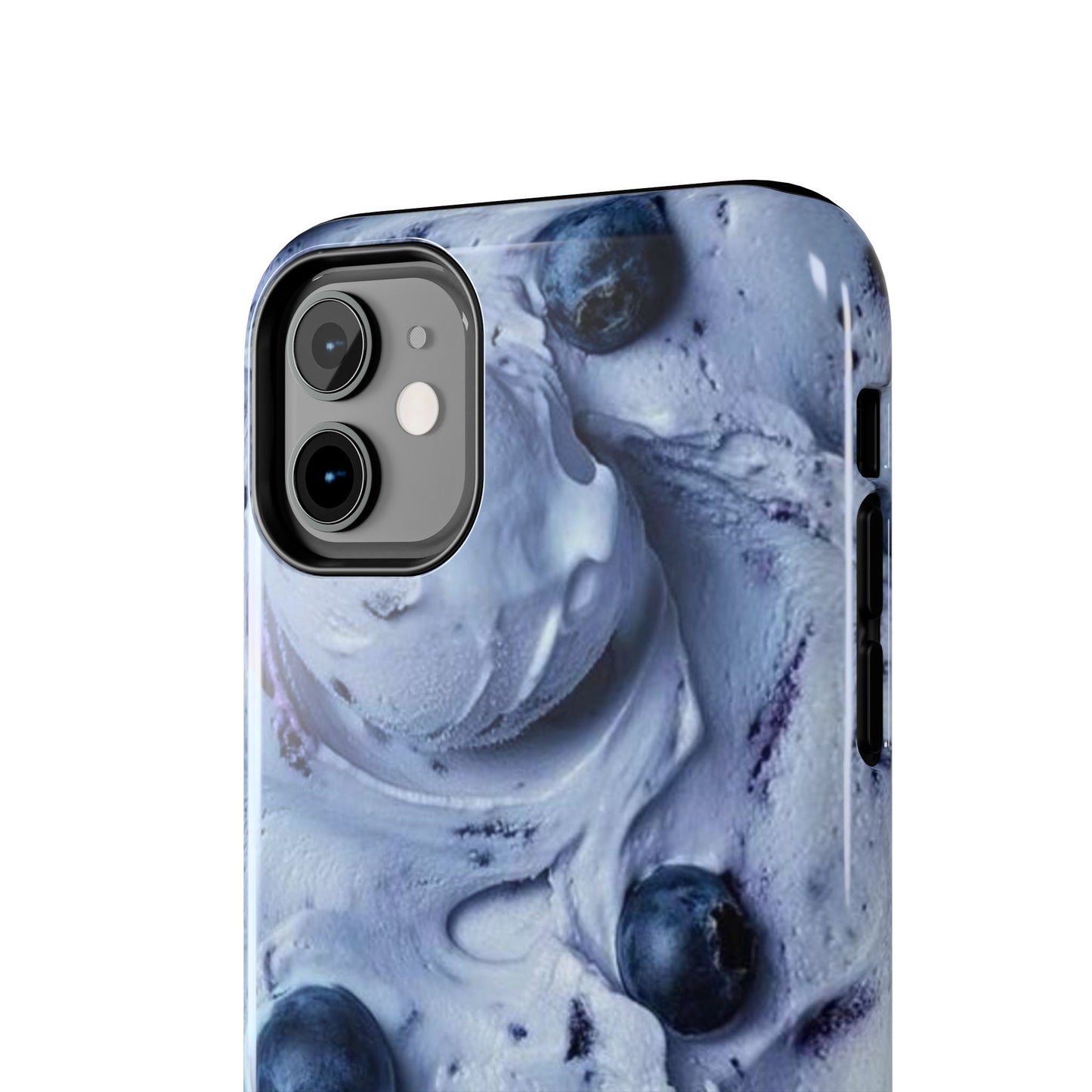 Blueberry Swirl Tough Phone Case — Protective Artistic Fruit Pattern
