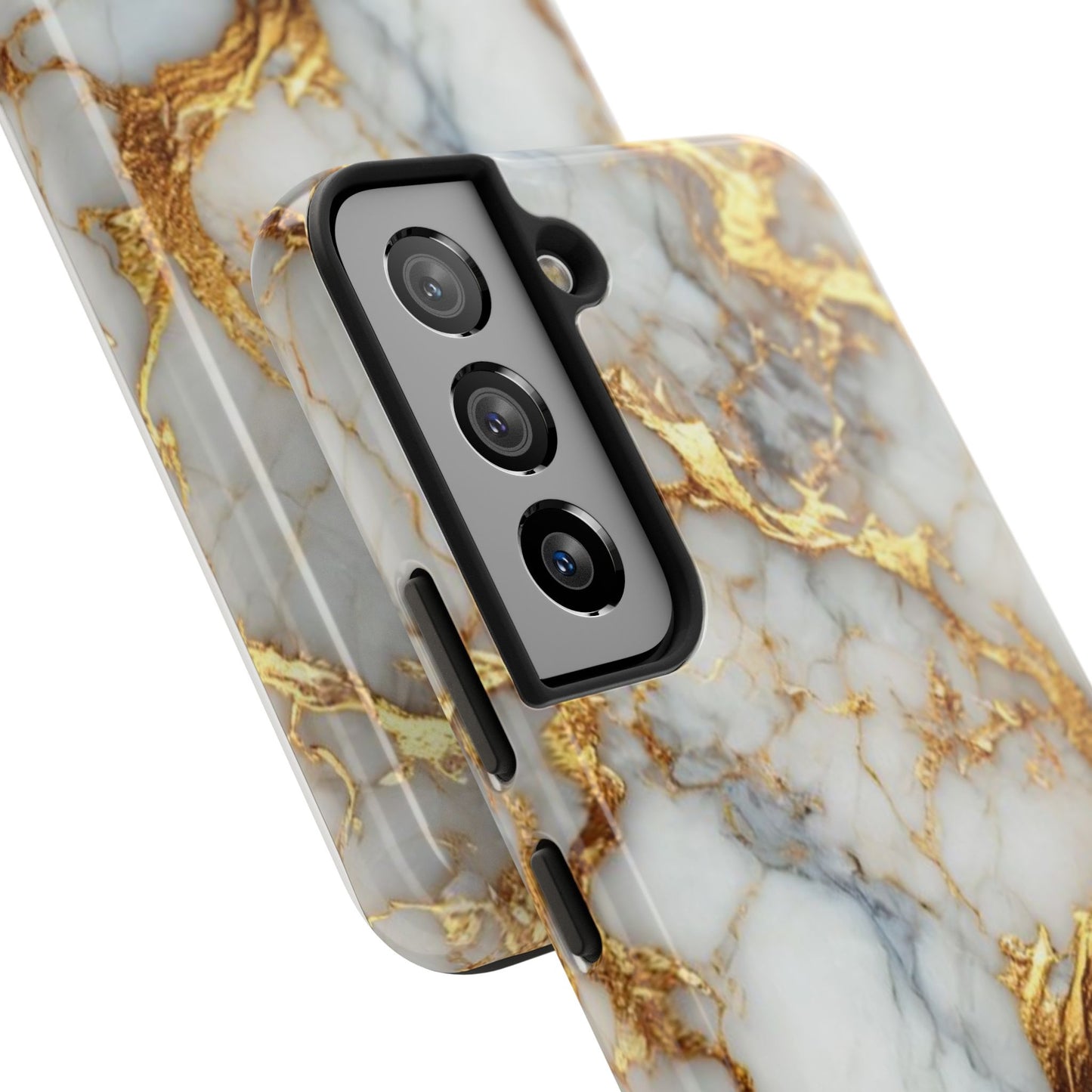 Gold Veined Marble Tough Phone Case — Luxury Protective Phone Case