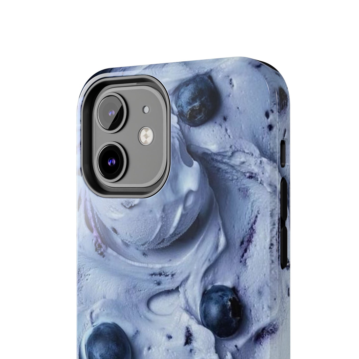 Blueberry Swirl Tough Phone Case — Protective Artistic Fruit Pattern