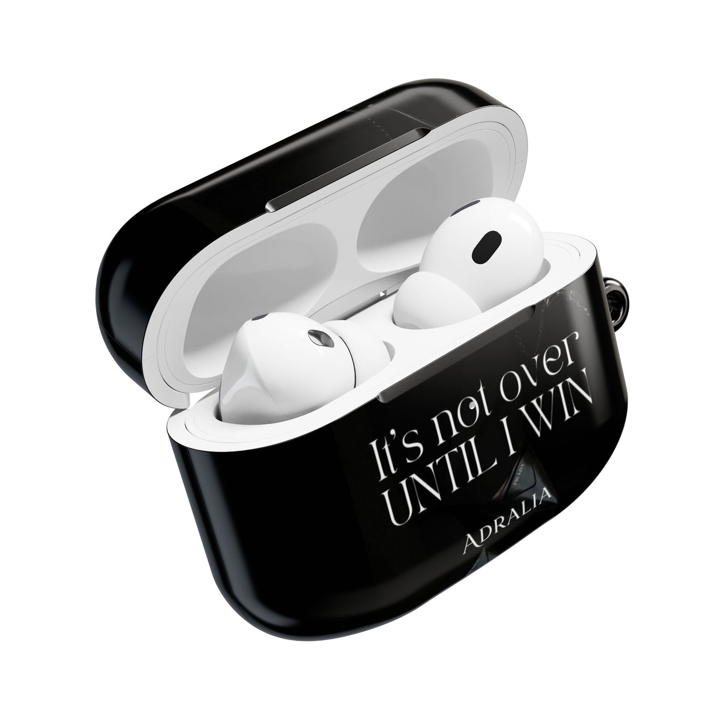 Motivational AirPod Case — "It's Not Over Until I Win" Inspirational Protective Cover