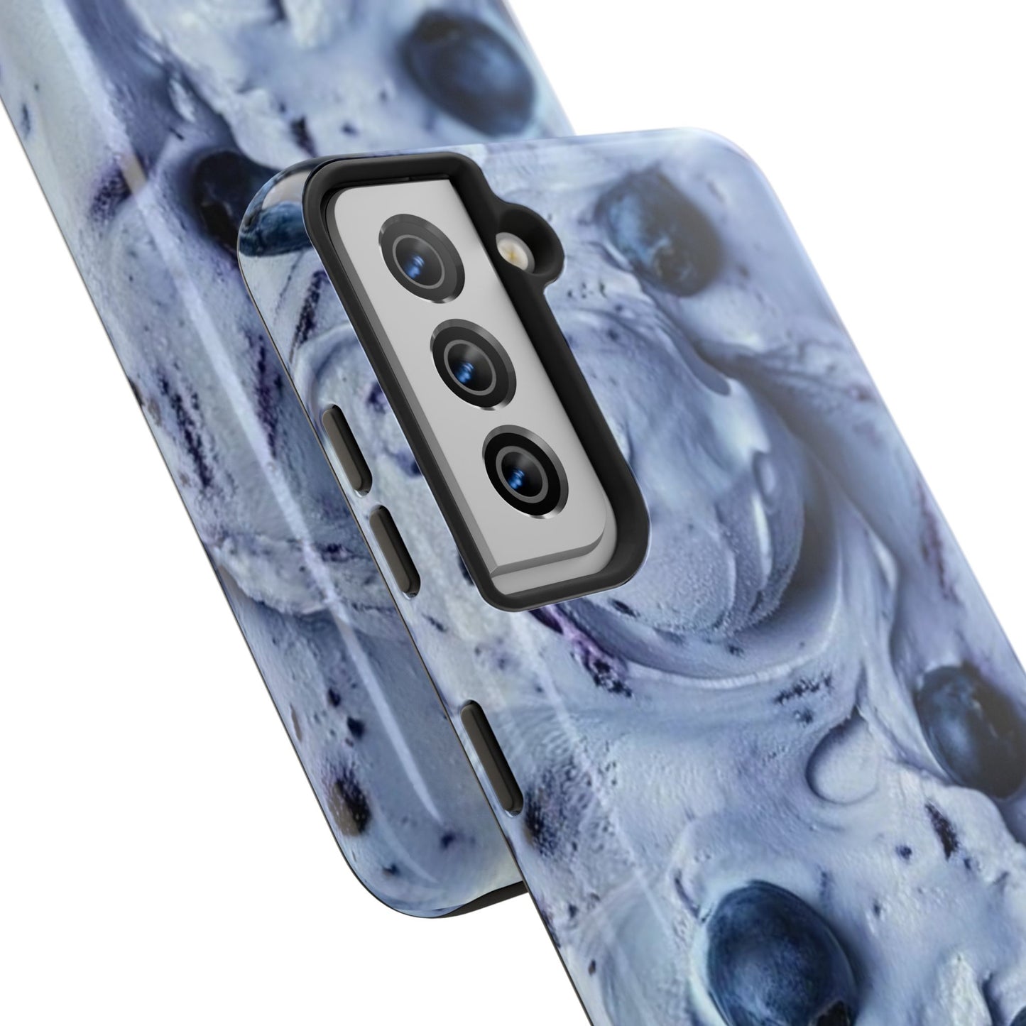 Blueberry Swirl Tough Phone Case — Protective Artistic Fruit Pattern