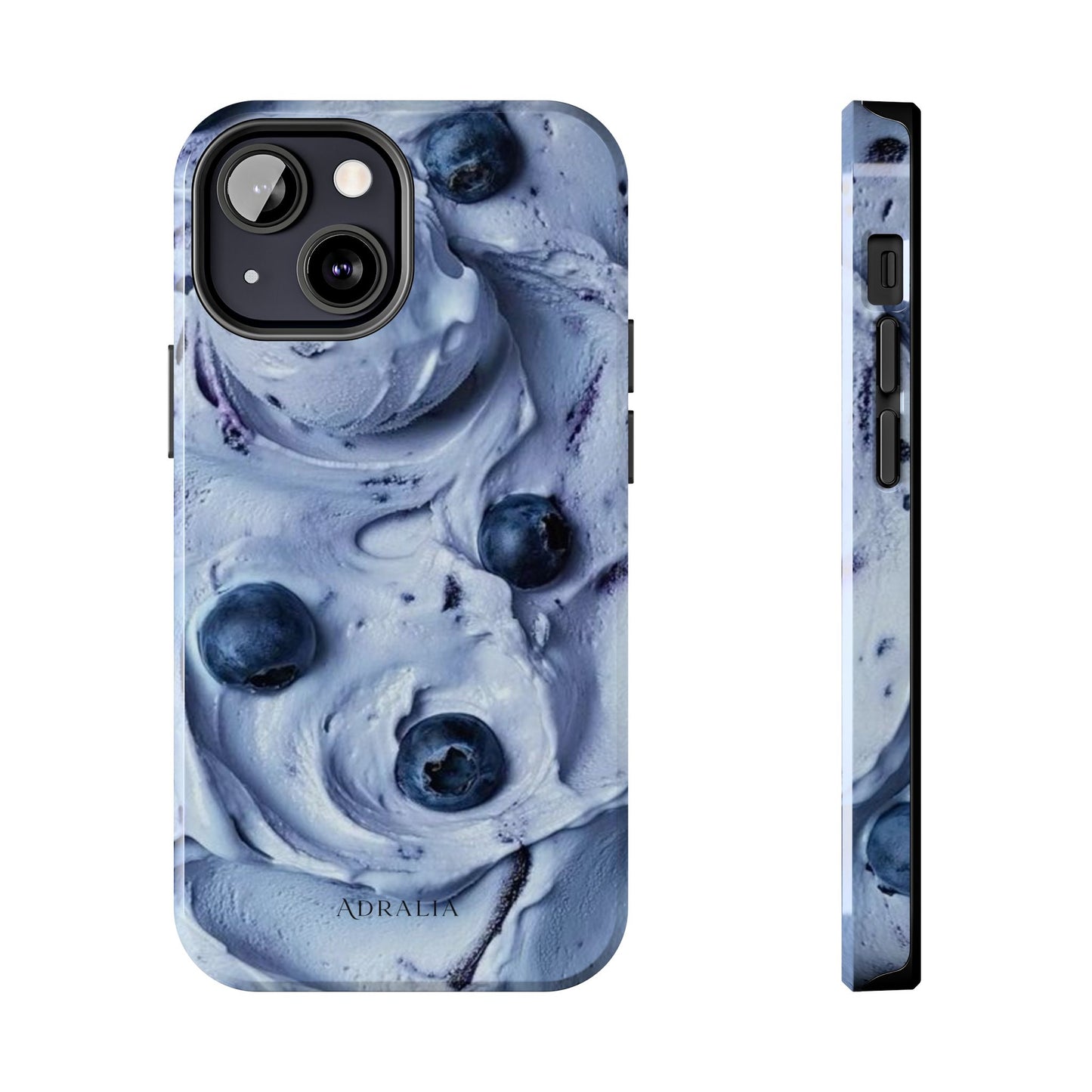 Blueberry Swirl Tough Phone Case — Protective Artistic Fruit Pattern