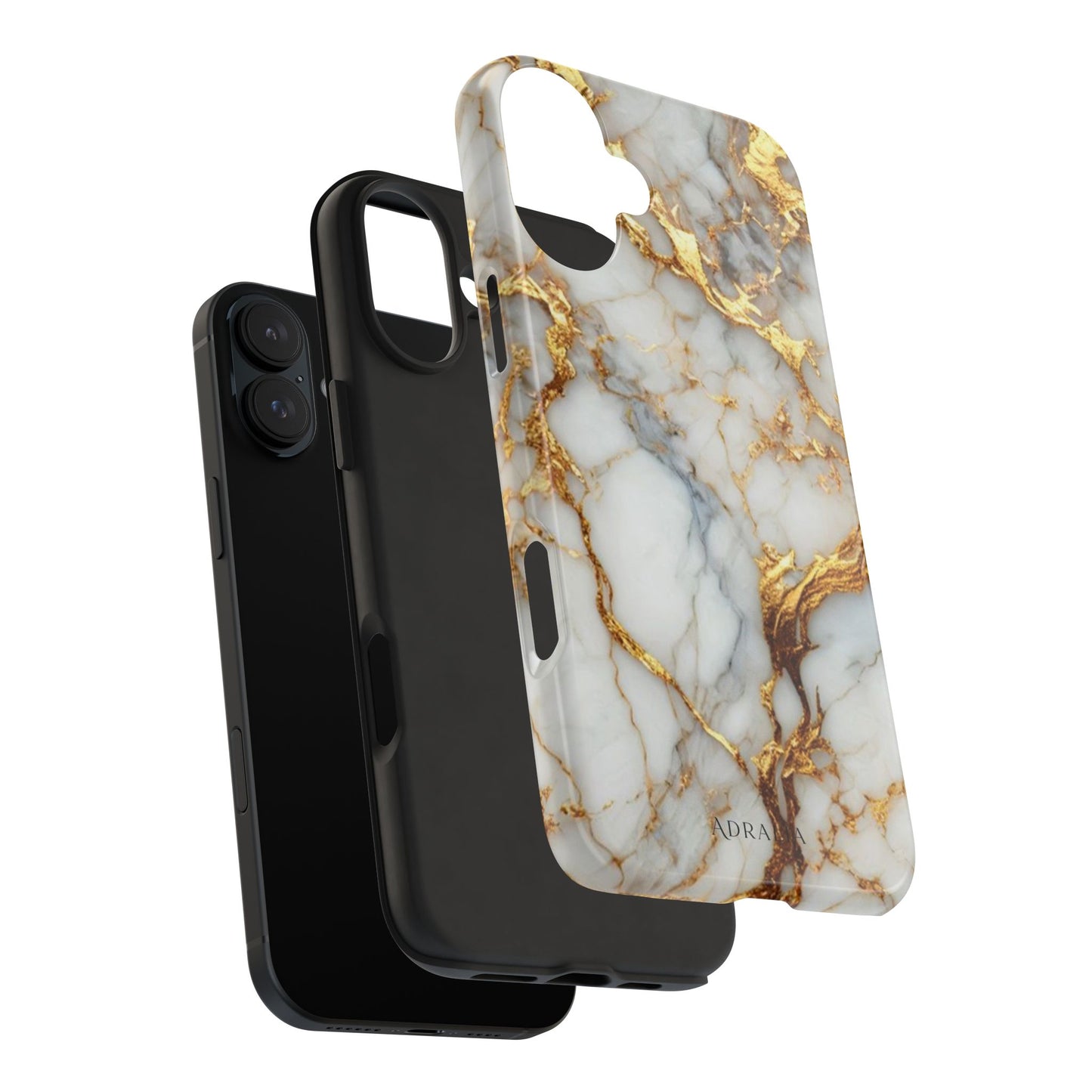 Gold Veined Marble Tough Phone Case — Luxury Protective Phone Case