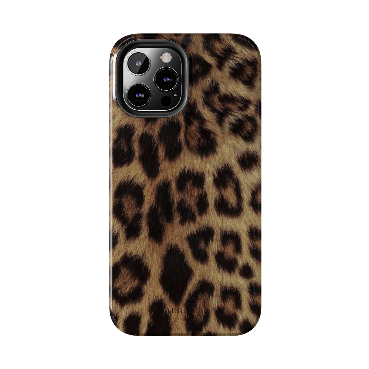 Leopard Print Tough Phone Case — Durable Animal-Print Protective Cover