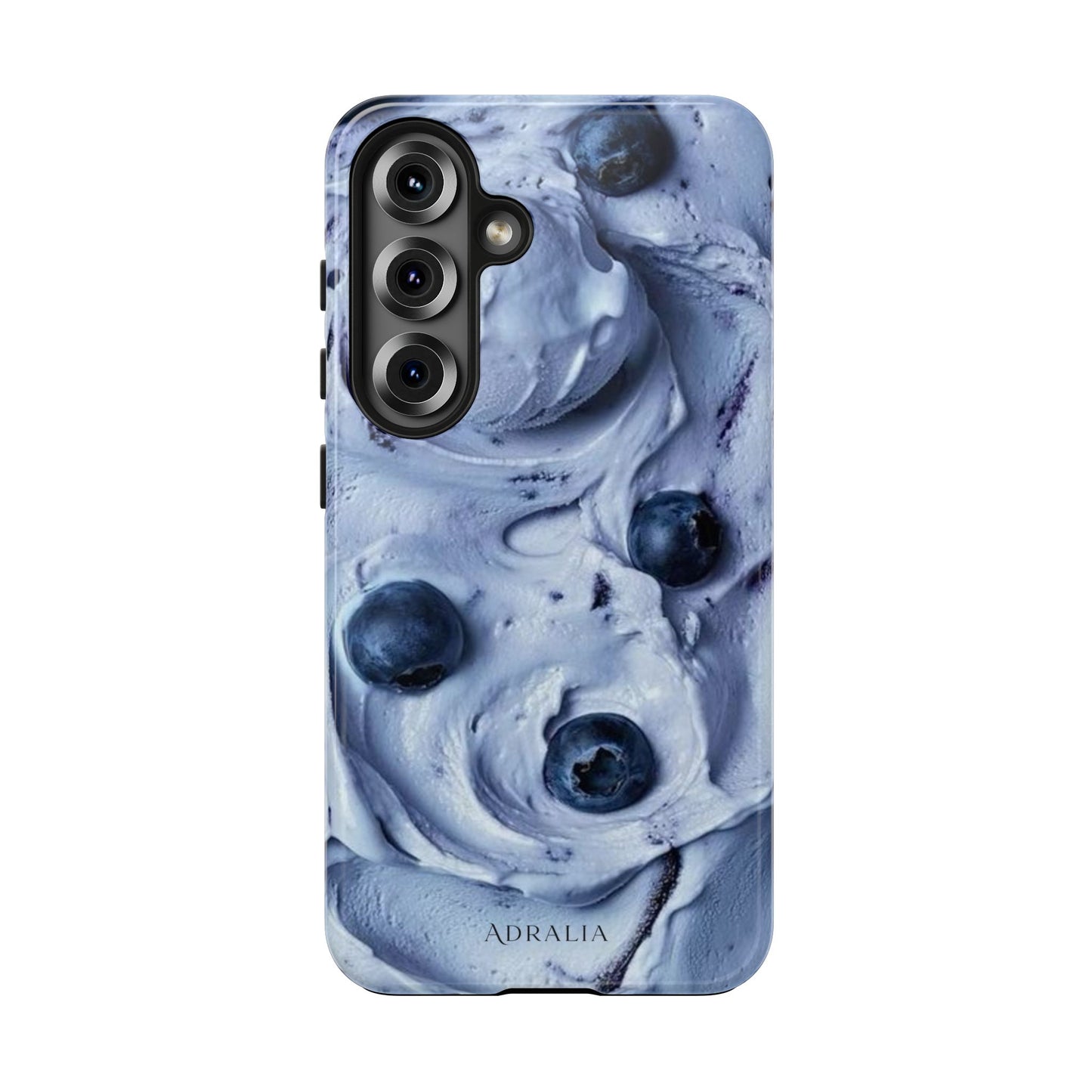 Blueberry Swirl Tough Phone Case — Protective Artistic Fruit Pattern