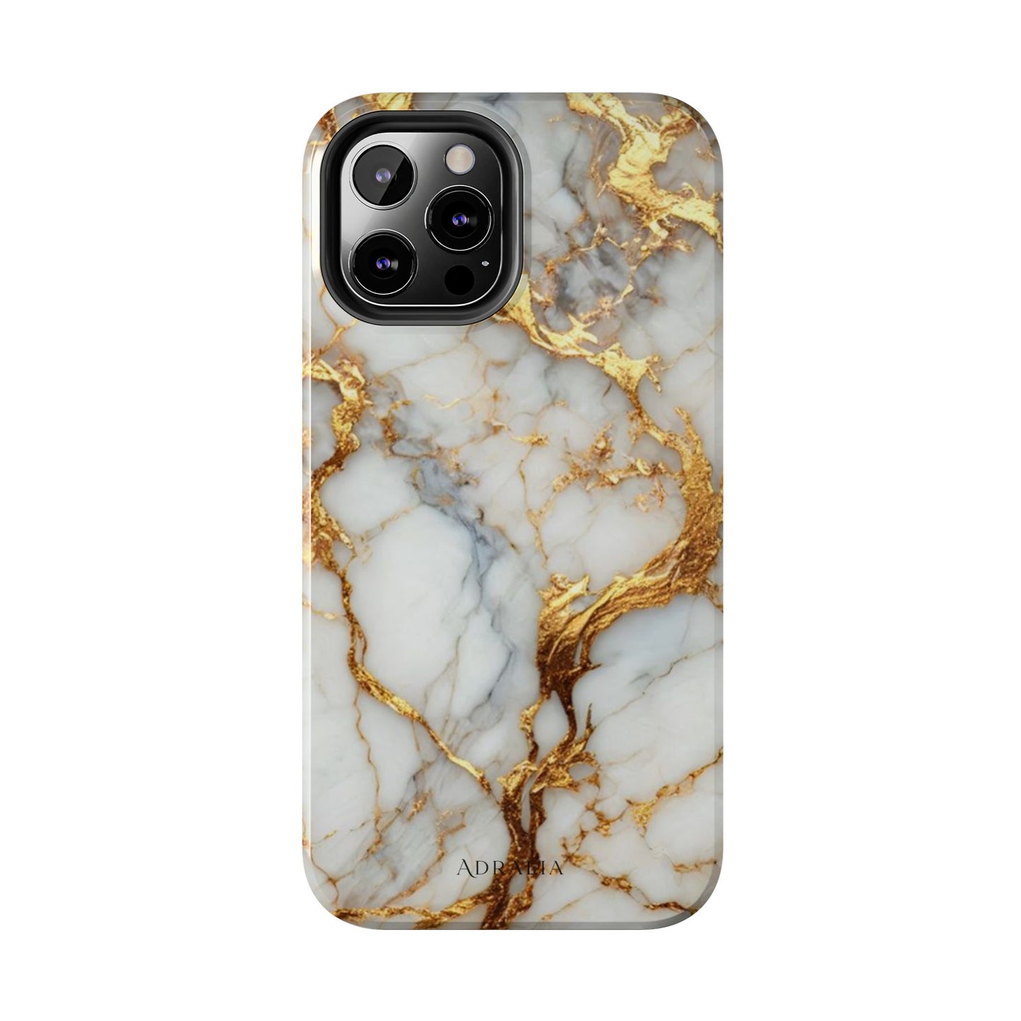 Gold Veined Marble Tough Phone Case — Luxury Protective Phone Case