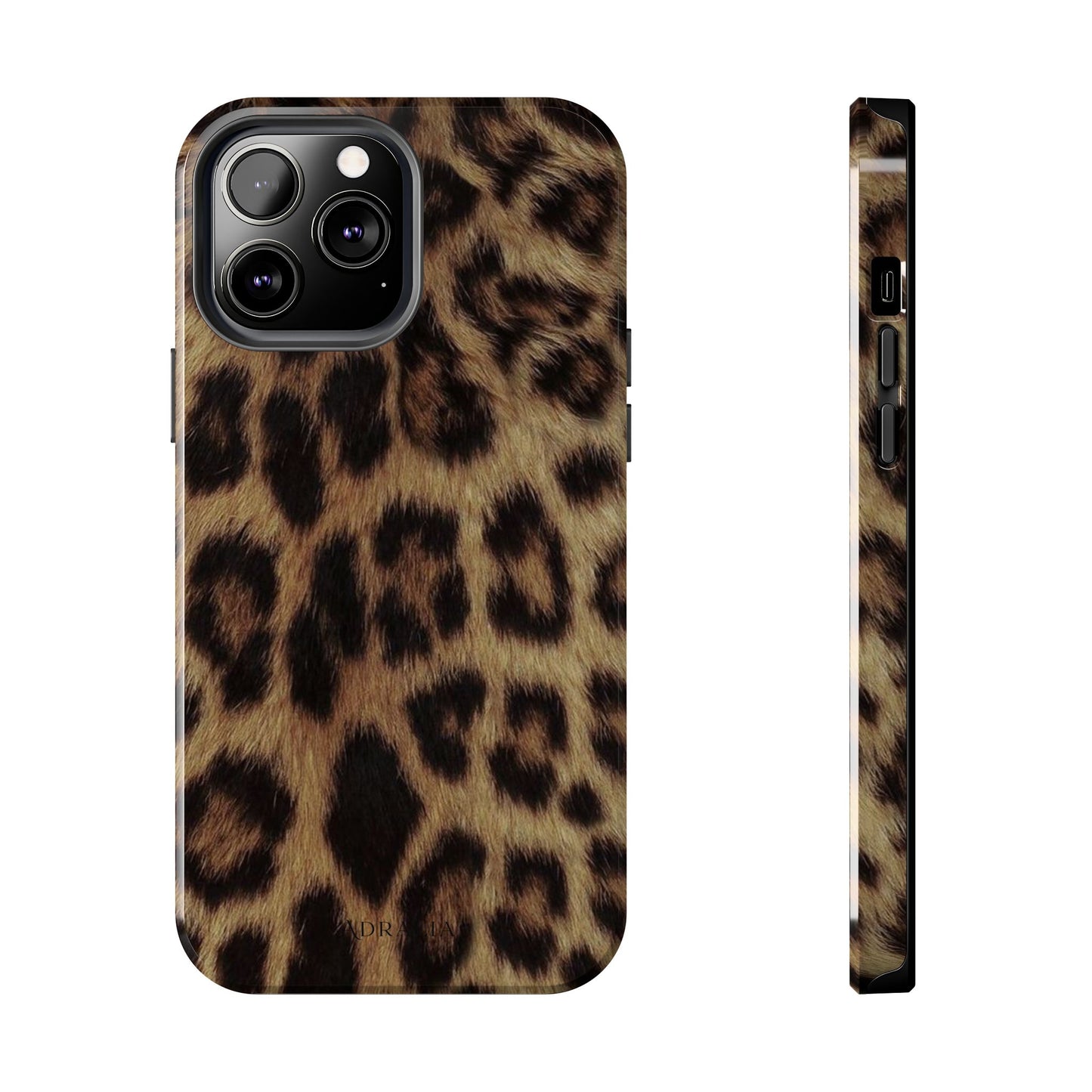 Leopard Print Tough Phone Case — Durable Animal-Print Protective Cover